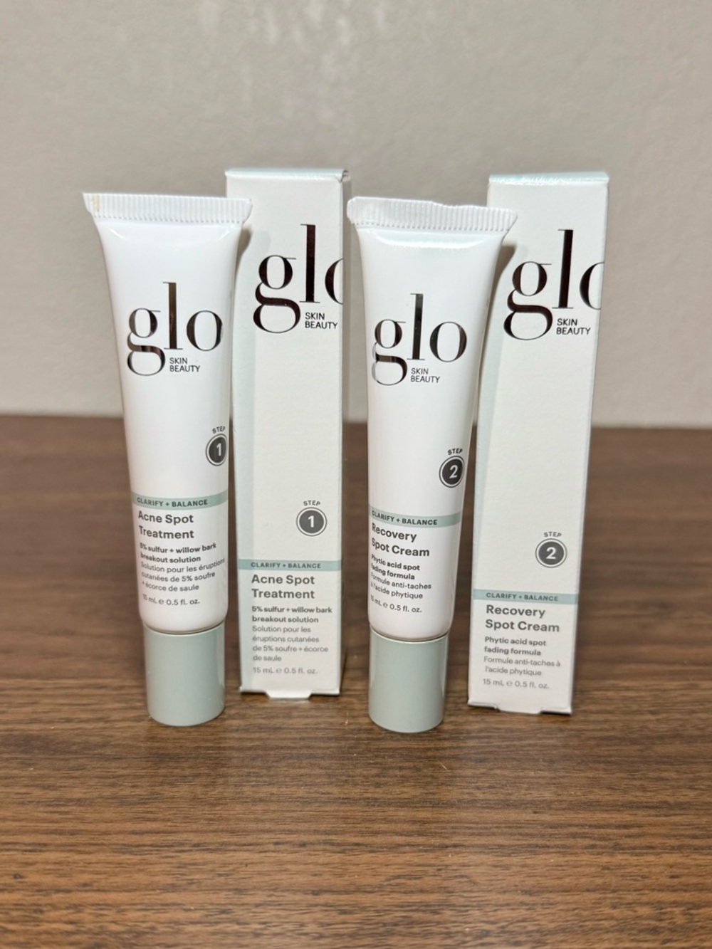 Glo Skin Beauty Acne Spot Treatment & Recovery Cream 2-Step Set